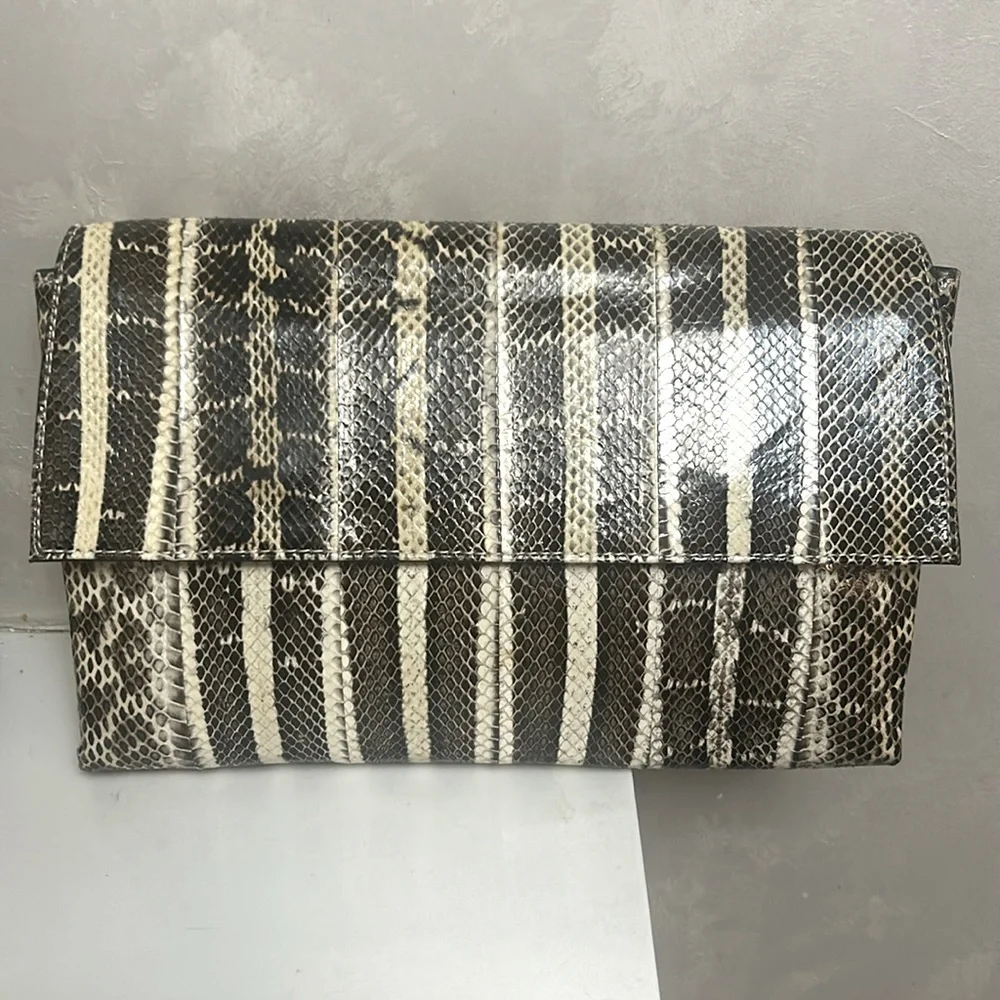 Genuine Python Skin clutch